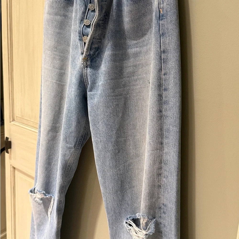 Women’s Agolde 90’s Jeans size 27 button fly cropped denim - Picture 12 of 16